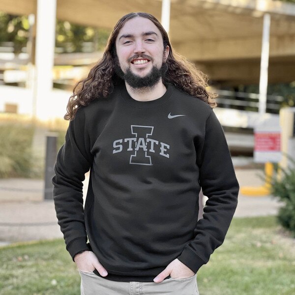 Nike® I-State Black Tonal Crewneck ISU Book Store