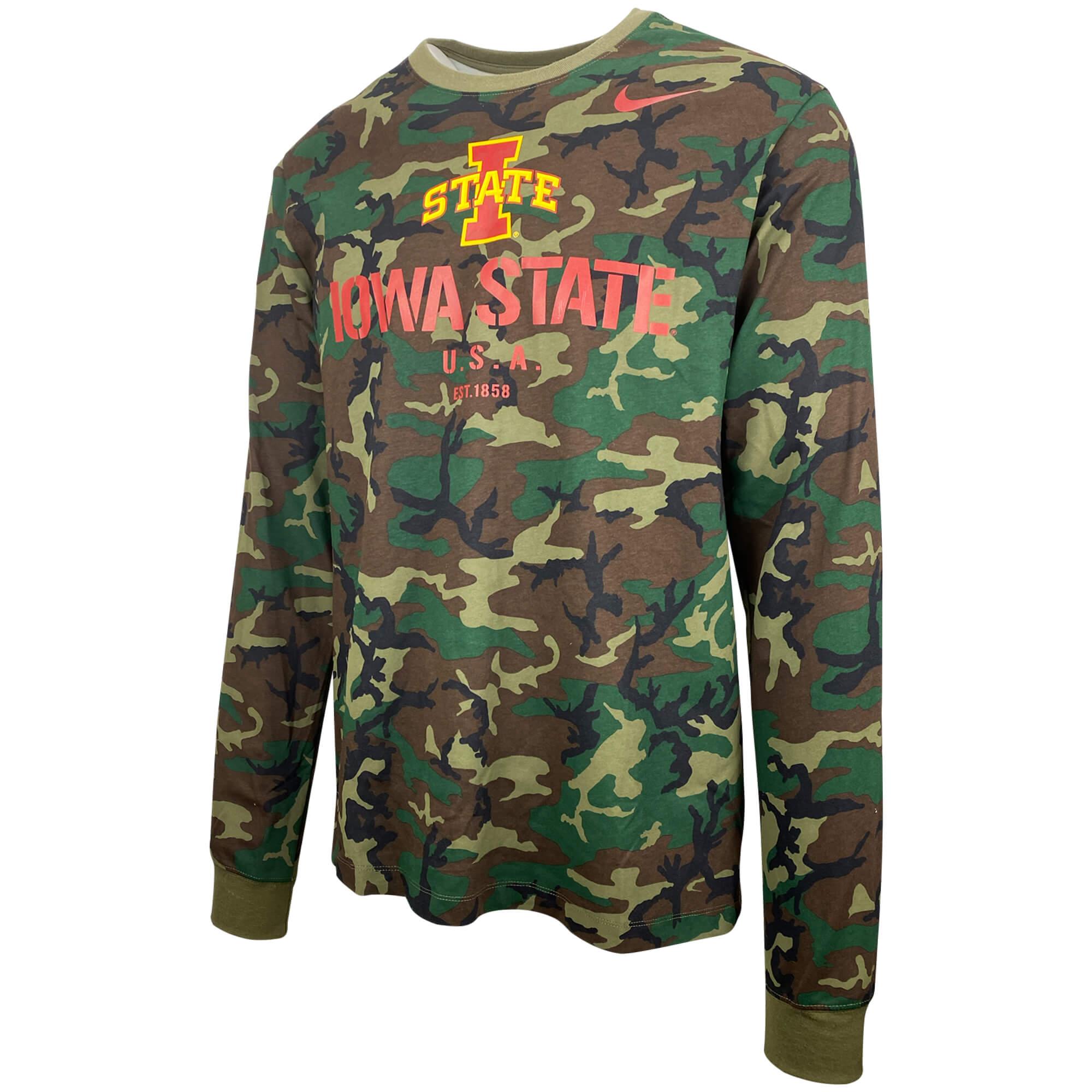 Nike I-State Camo Long Sleeve T-Shirt 