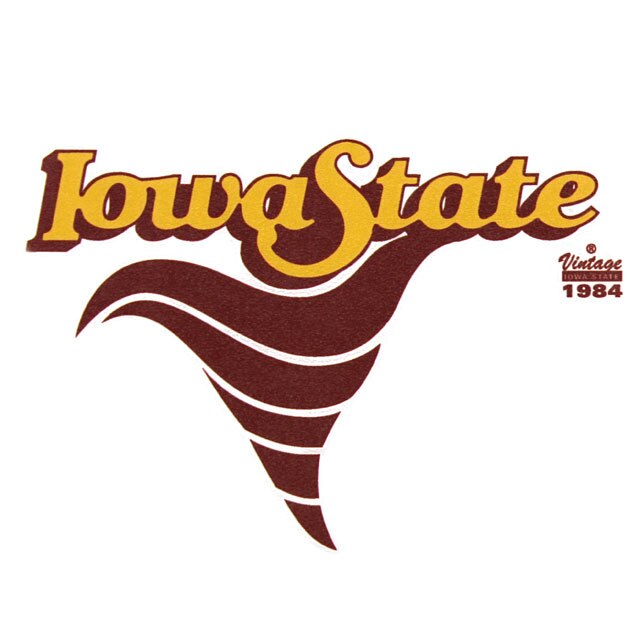 Vintage Iowa State Cyclone Decal | ISU 