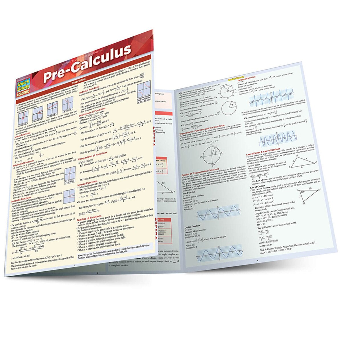 Pre-Calculus - Quick Study Guide