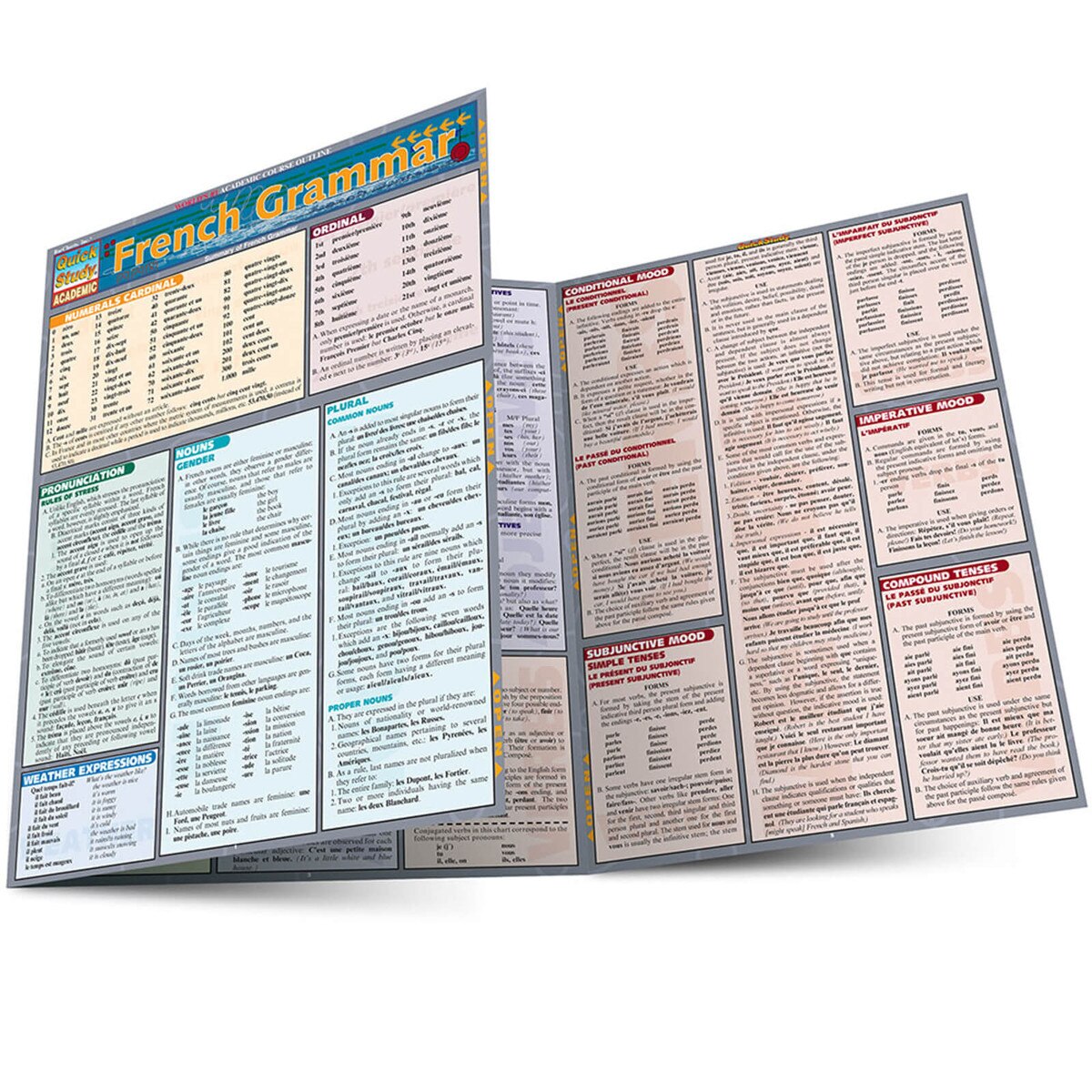 French Grammar Quick Study Guide