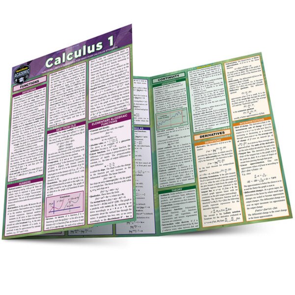 Calculus 1 Quick Study Guide | ISU Book Store