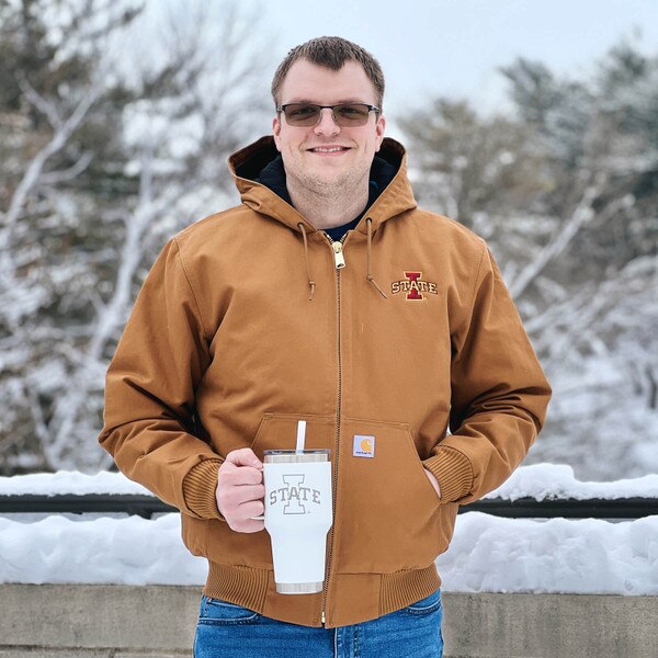 Carhartt I-State Brown Quilted Flannel Jacket ISU Book Store