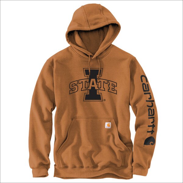 Carhartt I-State Brown Hooded Sweatshirt ISU Book Store