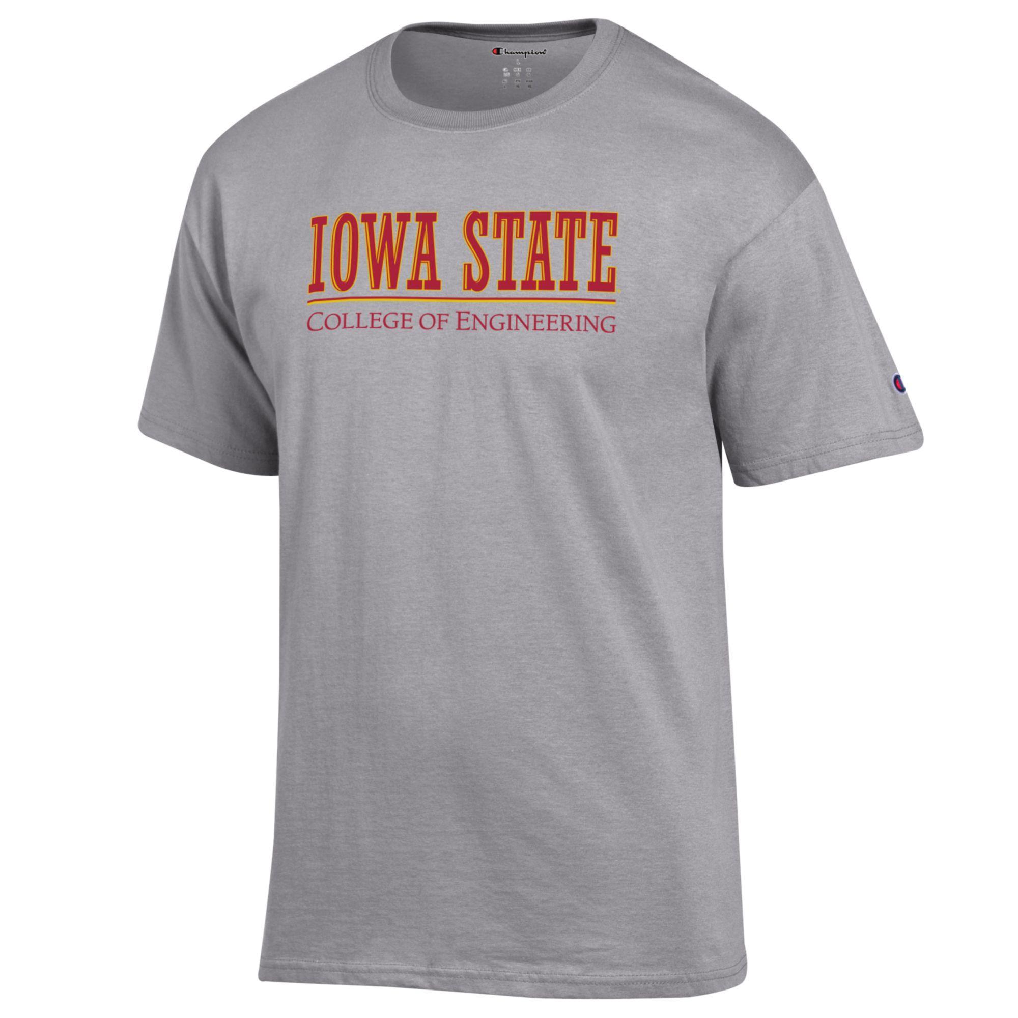 Champion® College of Engineering I-State Gray Short Sleeve T-shirt | ISU  Book Store