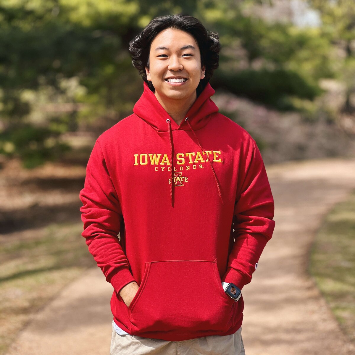 Champion® I-State Cyclones Cardinal Hoodie | ISU Book Store