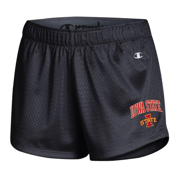 Champion® Women's Iowa State I-State Black Mesh Shorts ISU Book