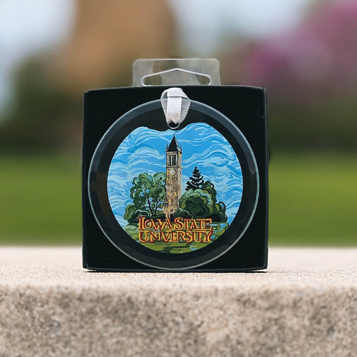 Justin Patten Campanile Glass Christmas Ornament
