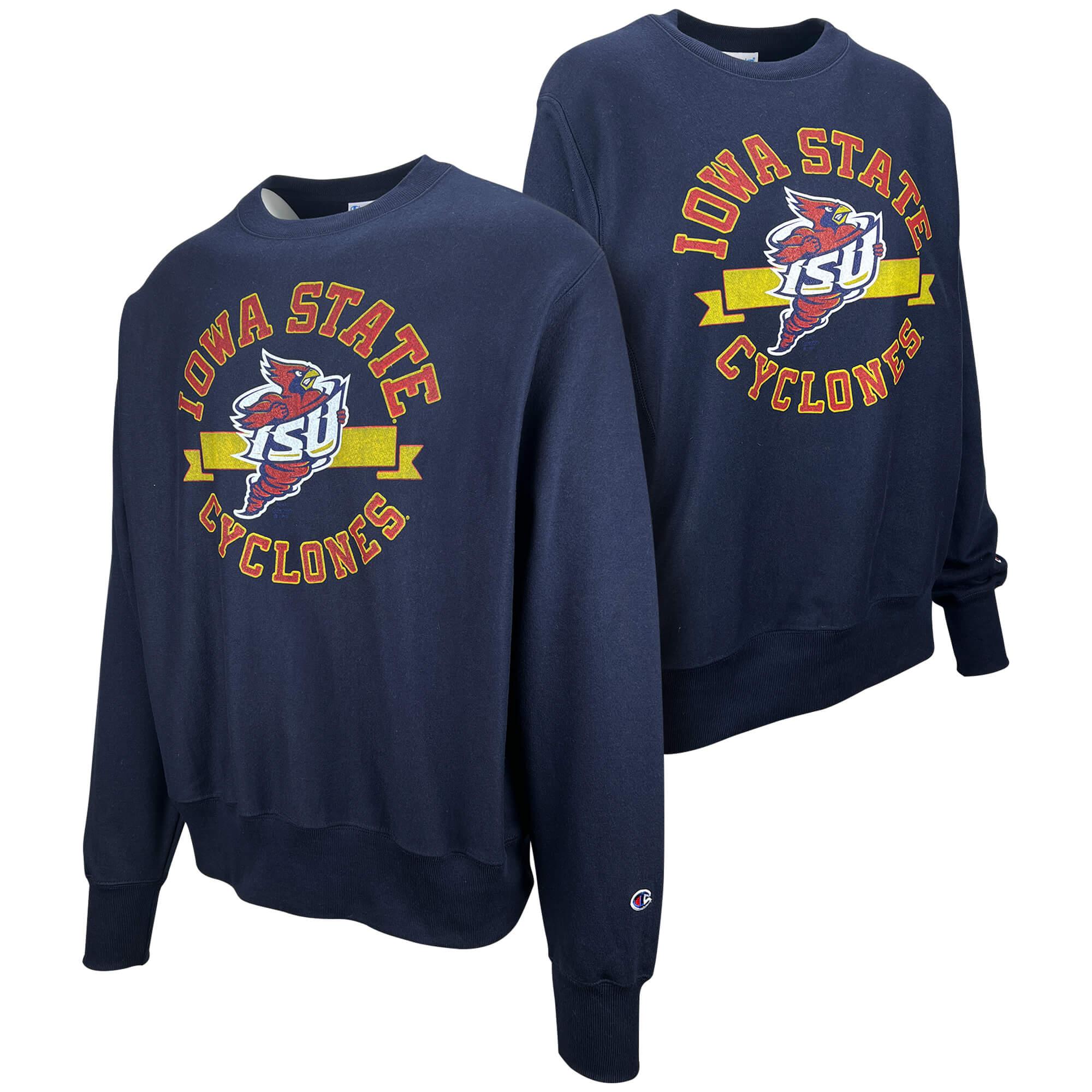 Champion® Iowa State Cyclones Punching Cy Navy Crewneck Sweatshirt | ISU  Book Store