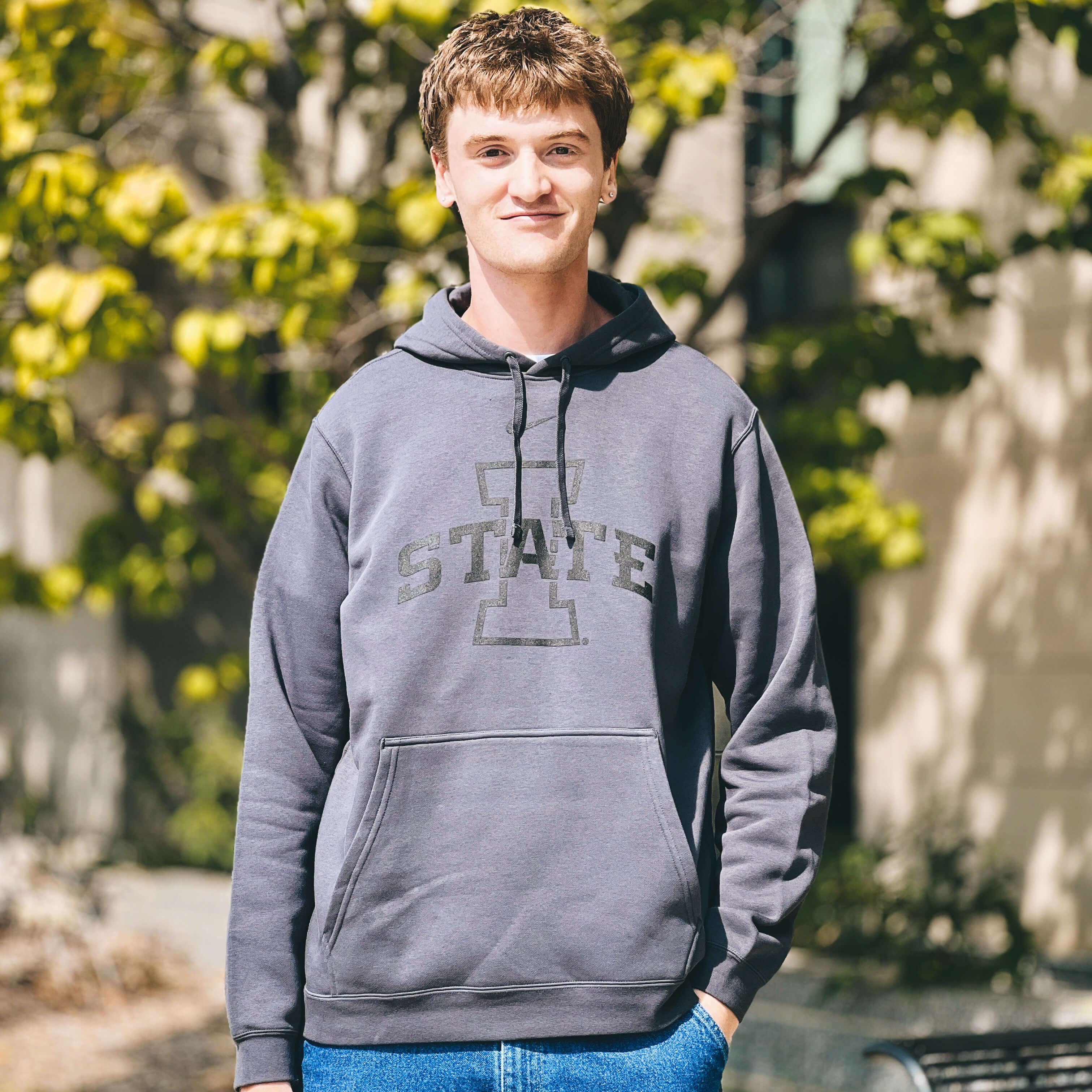 nike anthracite hoodie